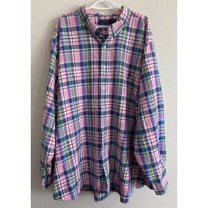 Polo Ralph Lauren 4XB Performance Plaid Madras Shirt Big & Tall NWOT